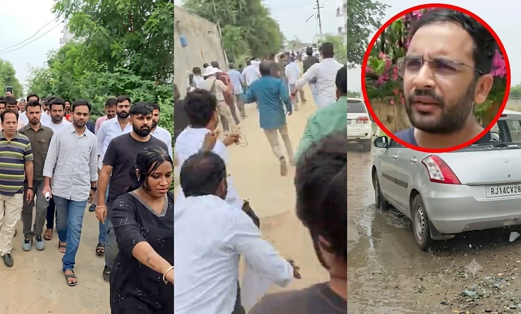 सुबह स्कूल का जायजा लेने पहुंची थी टीम, फिर धरने और हंगामे में बदला पूरा मामला