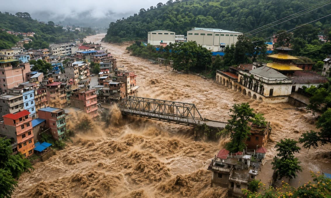 Tibet Nepal Flood News: तिब्बत की बाढ़ से नेपाल तबाह; बिहार की नदियों में अलर्ट