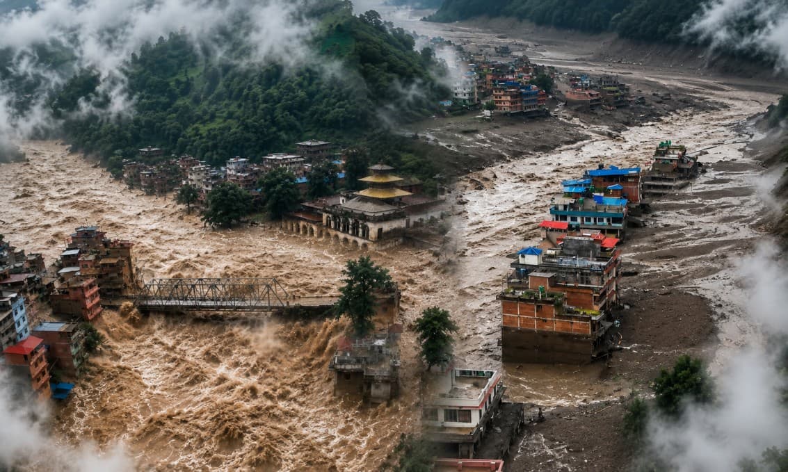 तबाही के बाद अब गहराती झील का खौफ: नेपाल में 600 से ज्यादा मौतें, 2000 लापता, जानिए पल-पल की दास्तान