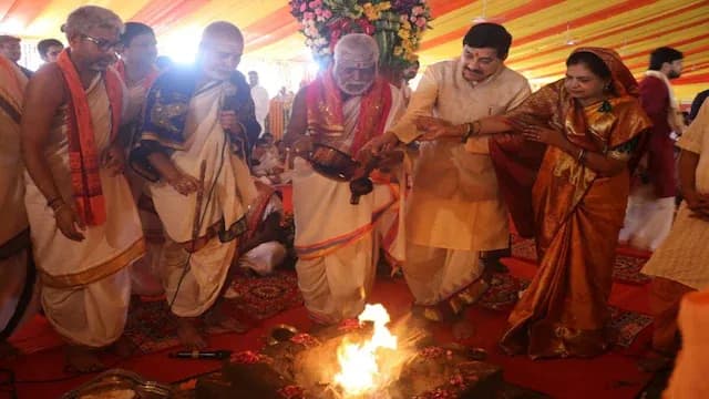 ओंकारेश्वर में गूंजे वैदिक मंत्र: जब सीएम मोहन यादव ने रखी भव्य पंचायतन मंदिर की पावन नींव